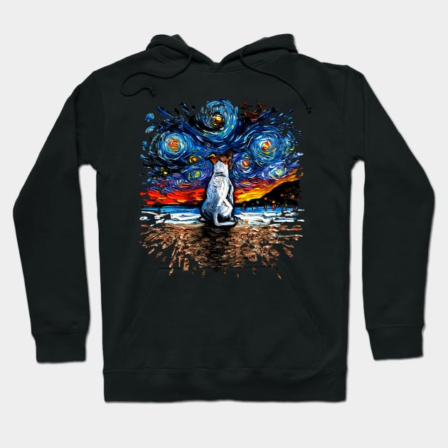 Jack Russell Terrier Night 2 Hoodie by sagittariusgallery